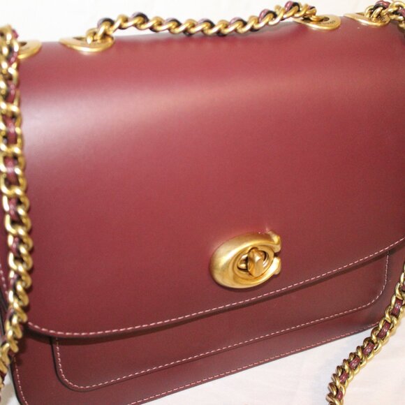 COACH Madison Shoulder Bag in Wine 5211 - Picture 4 of 9